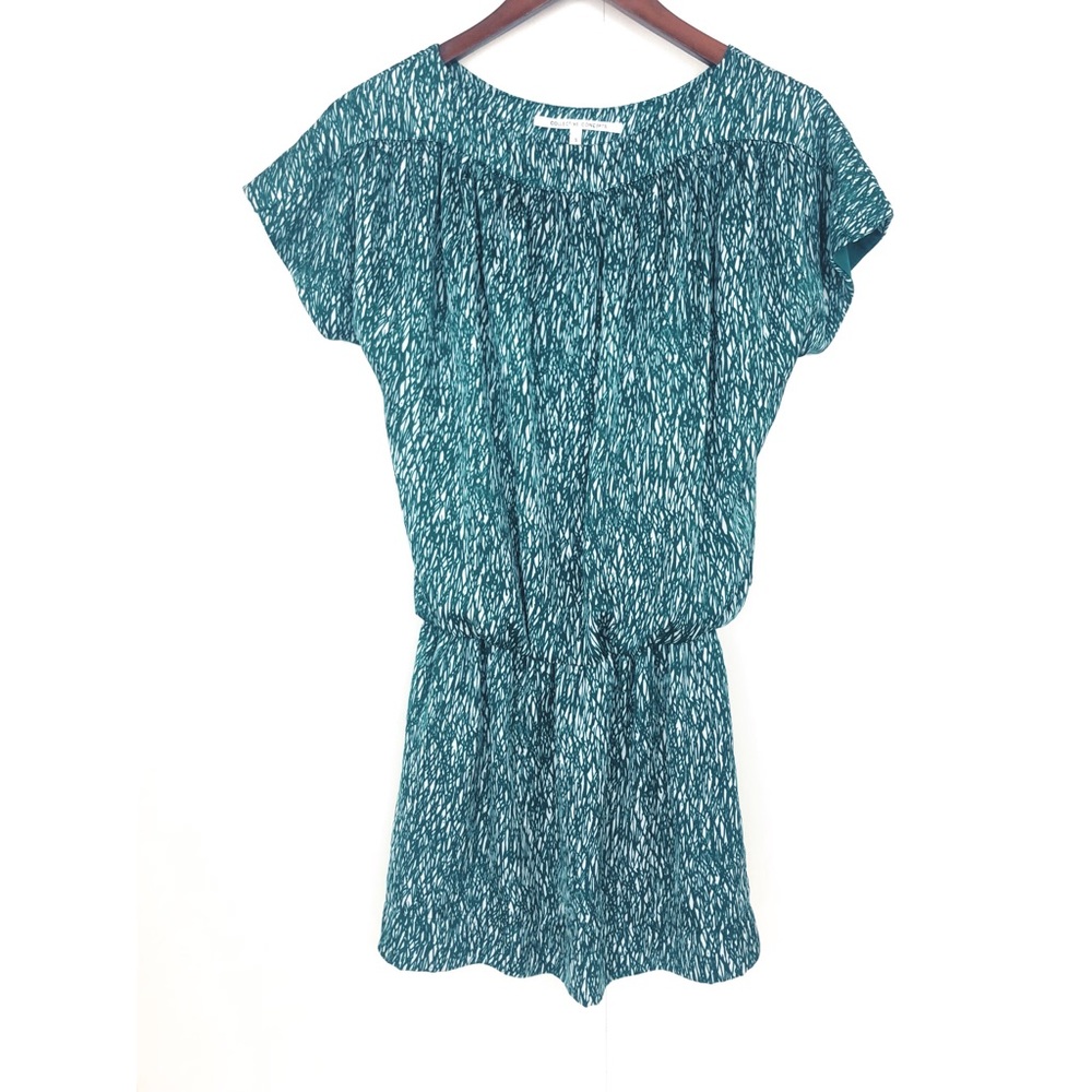 Collective Concepts Green Print Tunic Dress